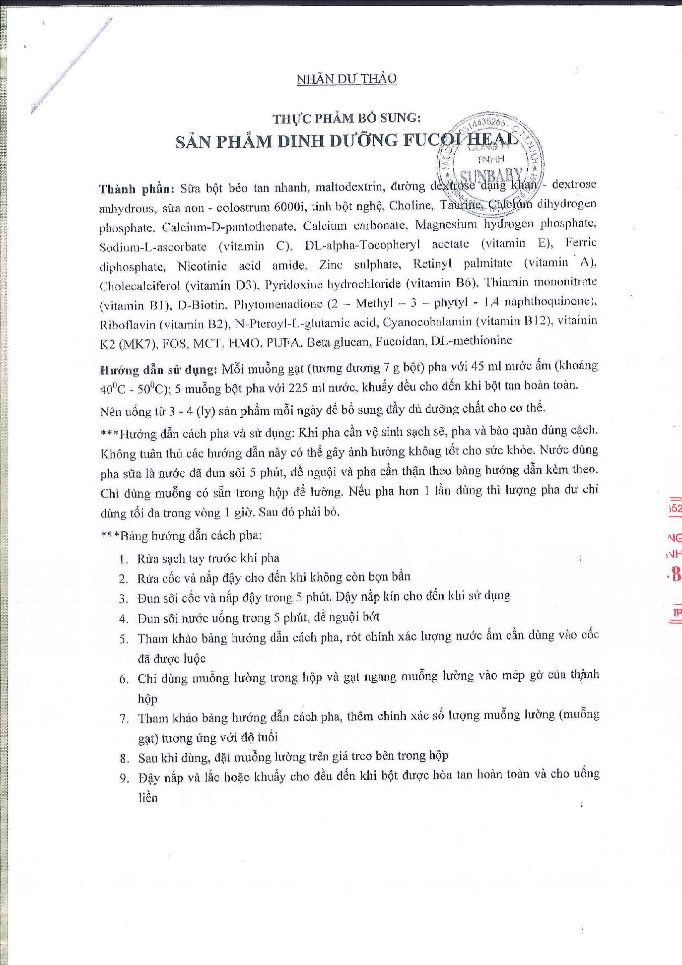 Nhan du thao xin cap phep cong thuc san pham 1