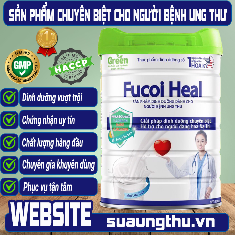 Fucoi Heal - Sữa chuyên dụng dành riêng cho bệnh nhân ung thư