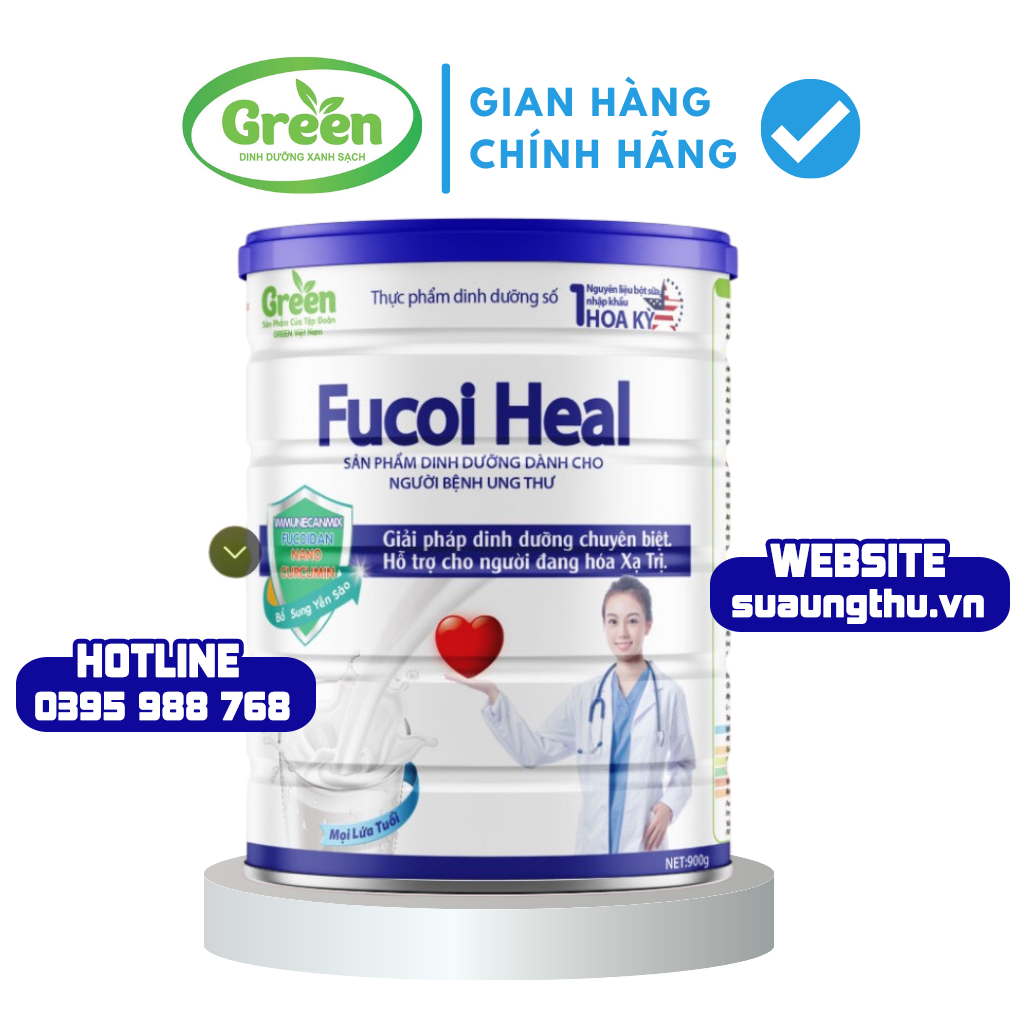 Fucoi Heal - Sữa chuyên dùng cho bệnh nhân ung thư gan, sau phẫu thuật