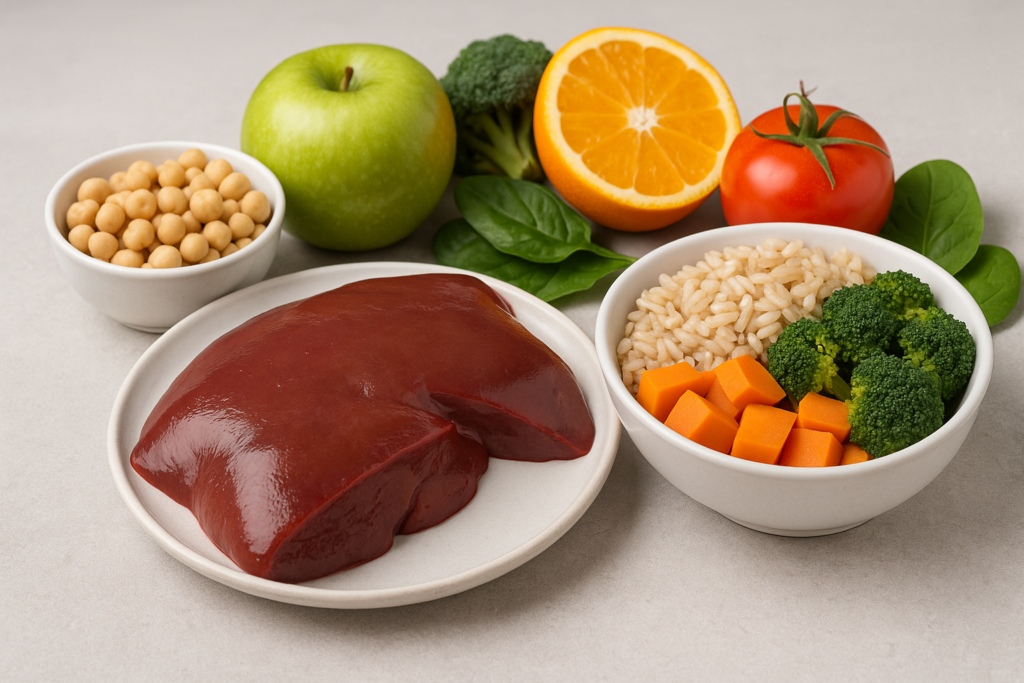 anh thit va thuc pham tot cho nguoi ung thu gan