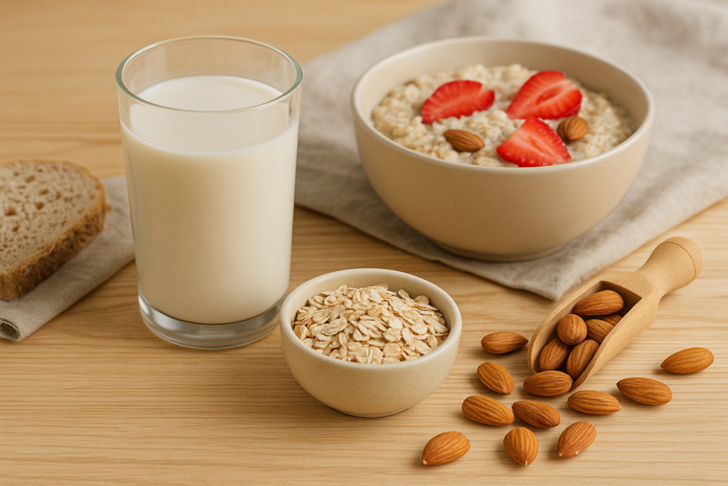 sua thuc vat bua sang cho nguoi benh gan