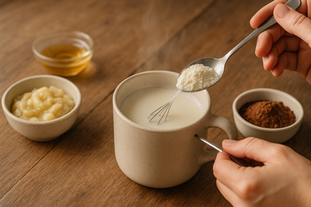 cach pha sua giau nang luong dung va du