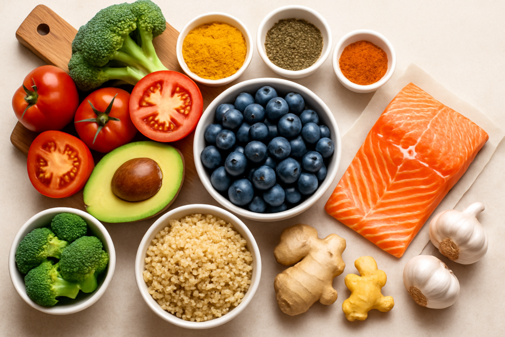 thuc pham giam viem cho nguoi ung thu phoi 1