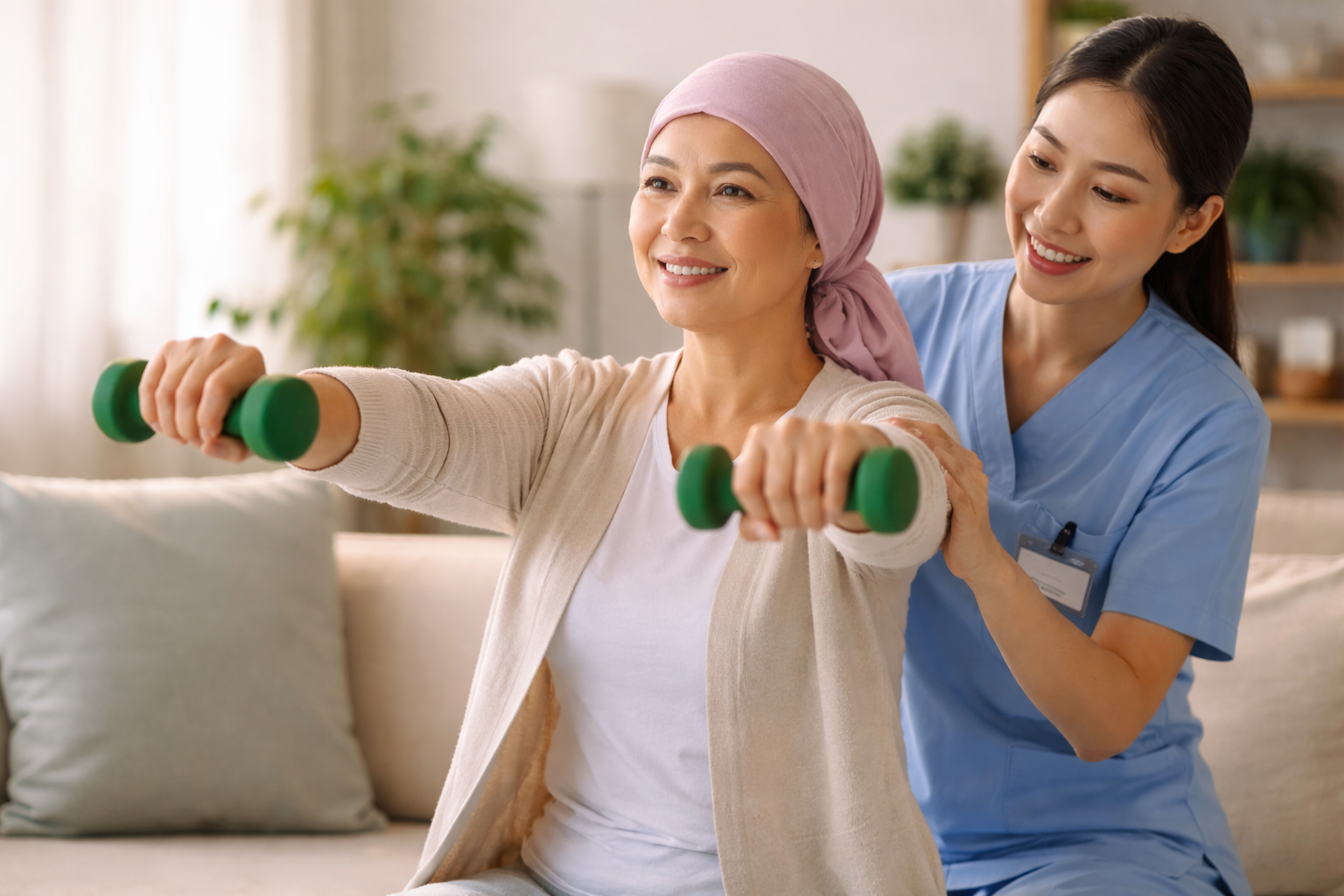 phuc hoi khoi co va van dong sau dieu tri ung thu vu