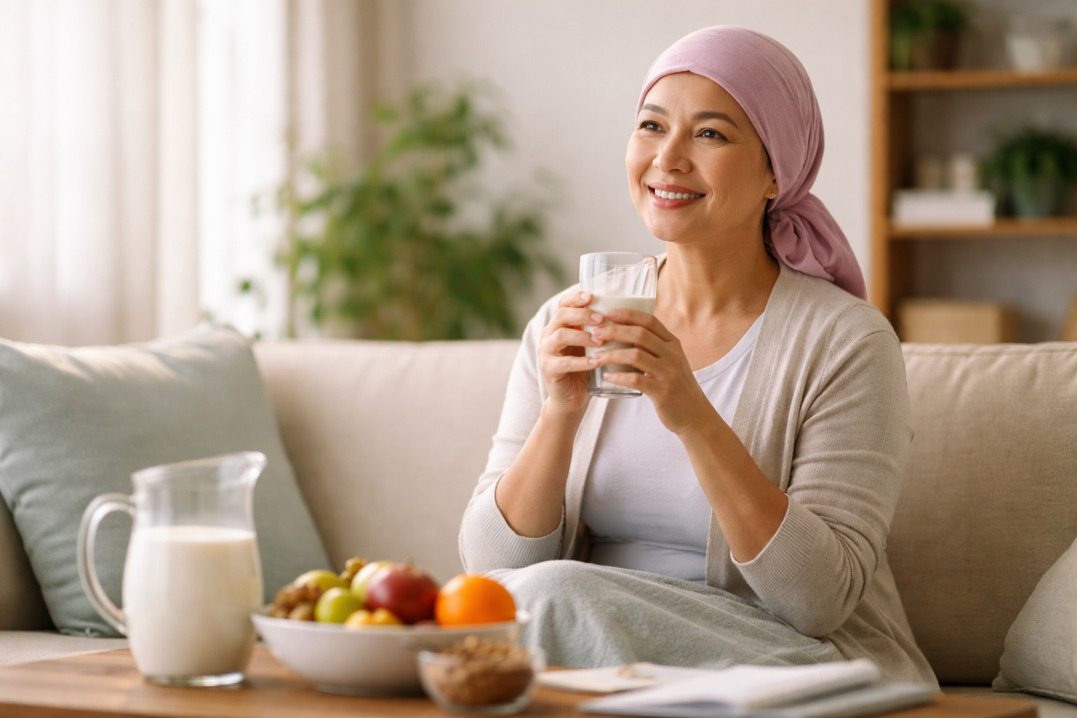 vi sao sau dieu tri ung thu vu nhieu nguoi can bo sung sua dinh duong